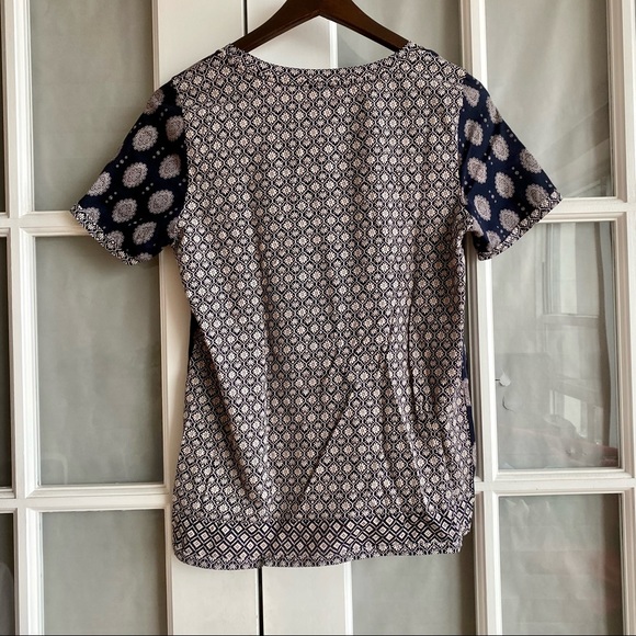 J. Crew Printed Boho Cotton T-Shirt - Picture 2 of 4